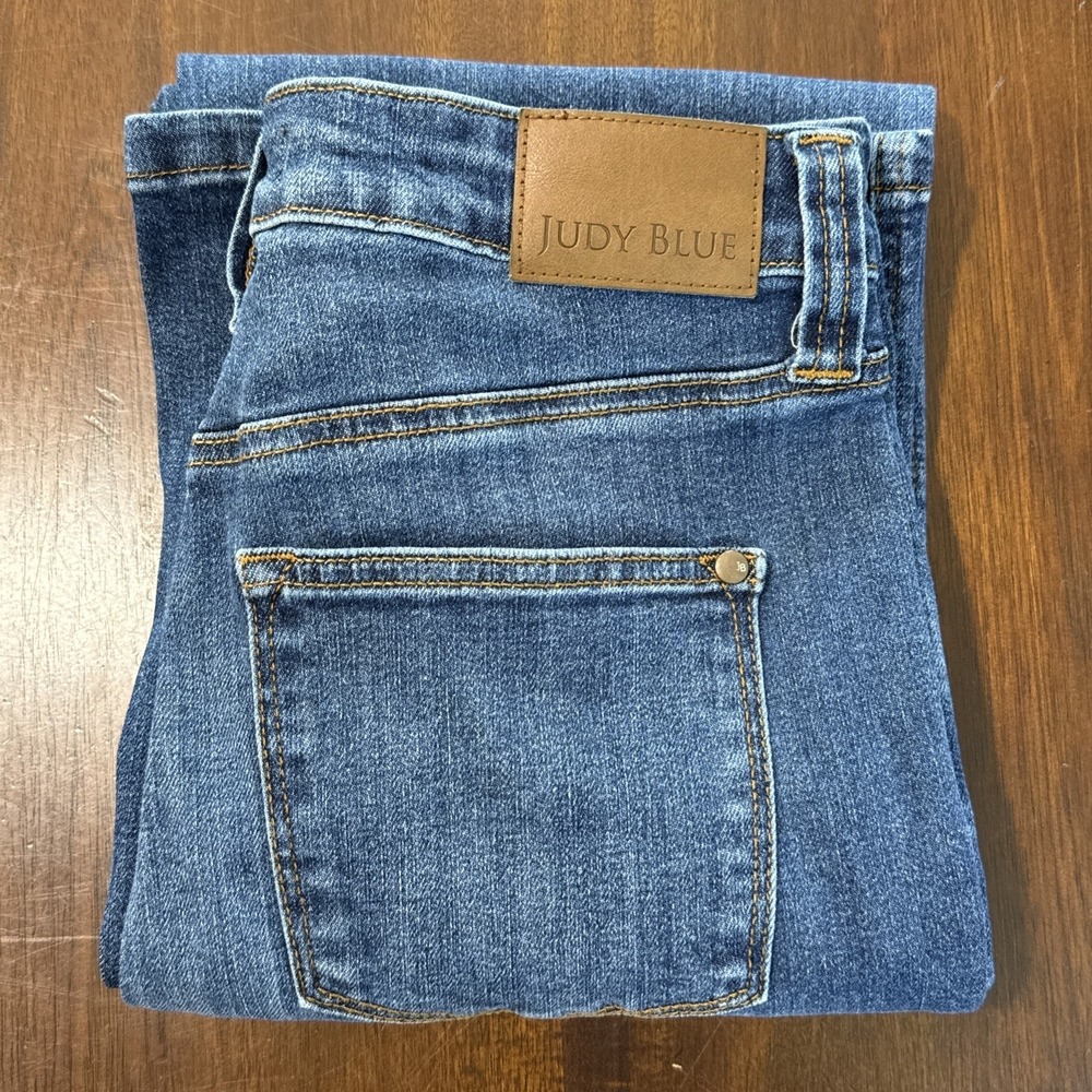 Judy Blue Womens Straight Fit Jeans Size 9/29 Blue Medium Wash Stretch JB88100MD